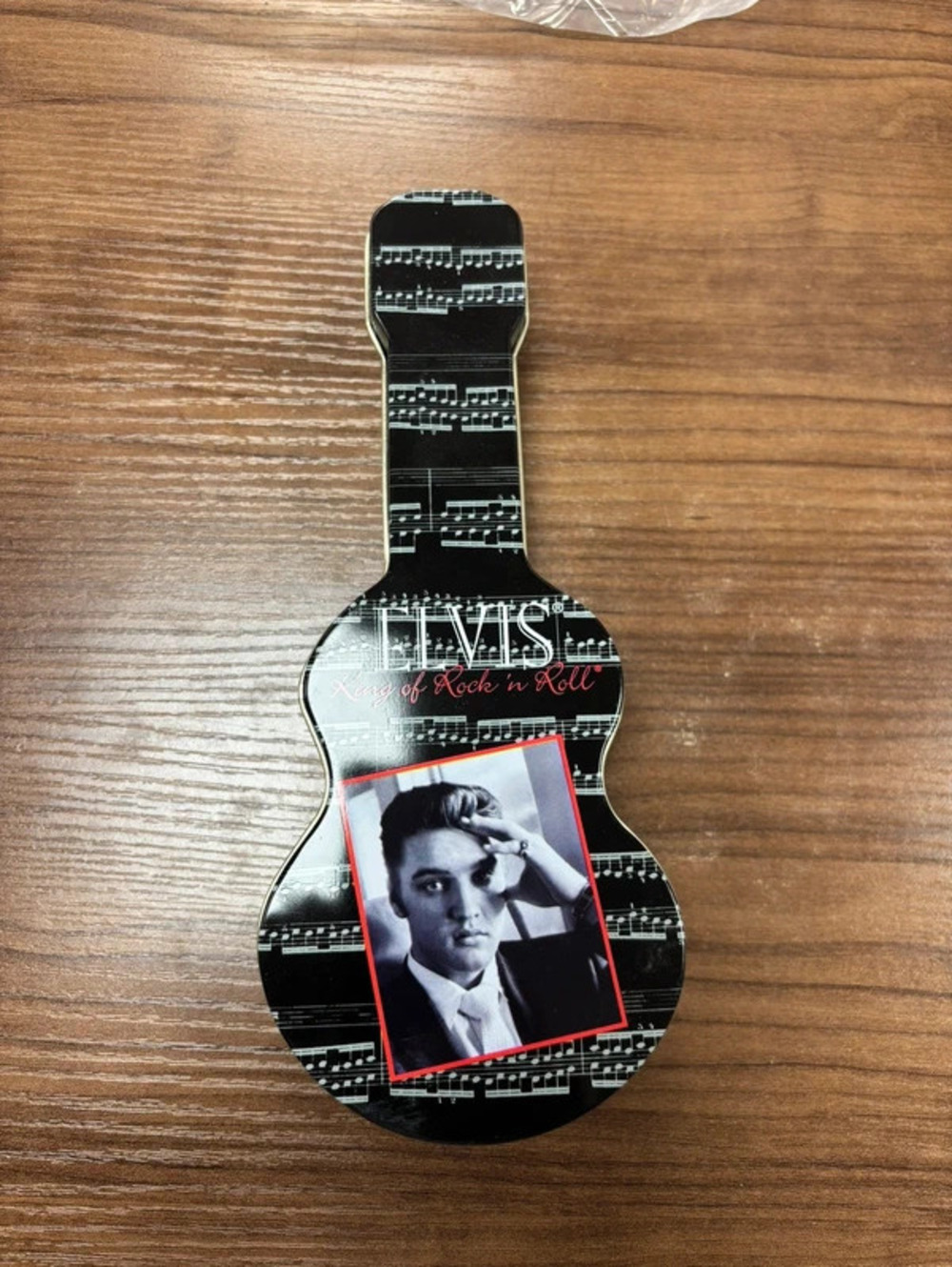 Elvis Presley Black Guitar Tin
